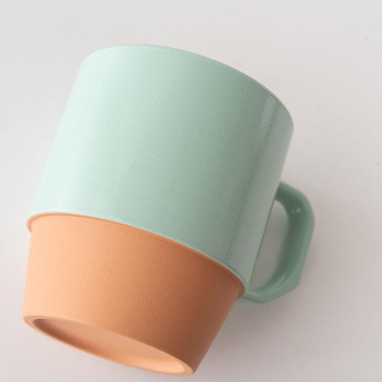 コップ うがいコップ 370ml 持ち手付き プラスチック バイカラー カップ バスアイテム ハンドル付き 浴室 洗面 プレゼント ギフト バスグッズ 90336 | ブランド登録なし | 15