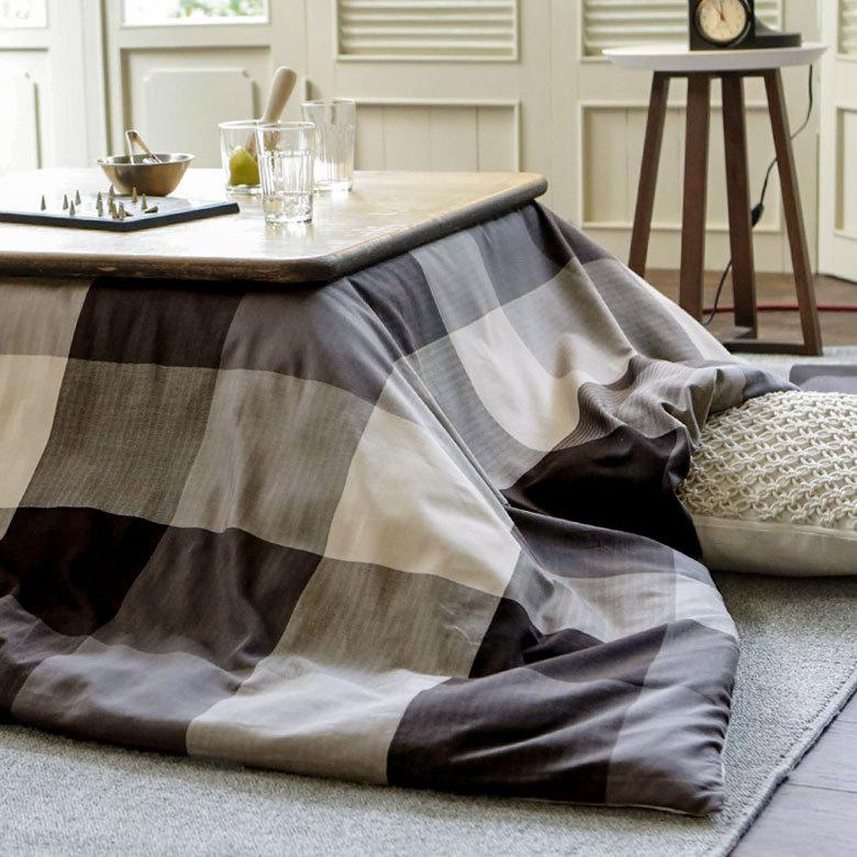 こたつカバー こたつ布団カバー こたつ布団 正方形 約200×200cm 市松模様 洗える おしゃれ 掛け布団 北欧 かわいい カジュアル モダン 90339 | ブランド登録なし | 01