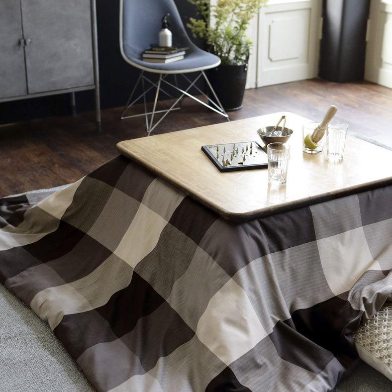 こたつカバー こたつ布団カバー こたつ布団 正方形 約200×200cm 市松模様 洗える おしゃれ 掛け布団 北欧 かわいい カジュアル モダン 90339 | ブランド登録なし | 06