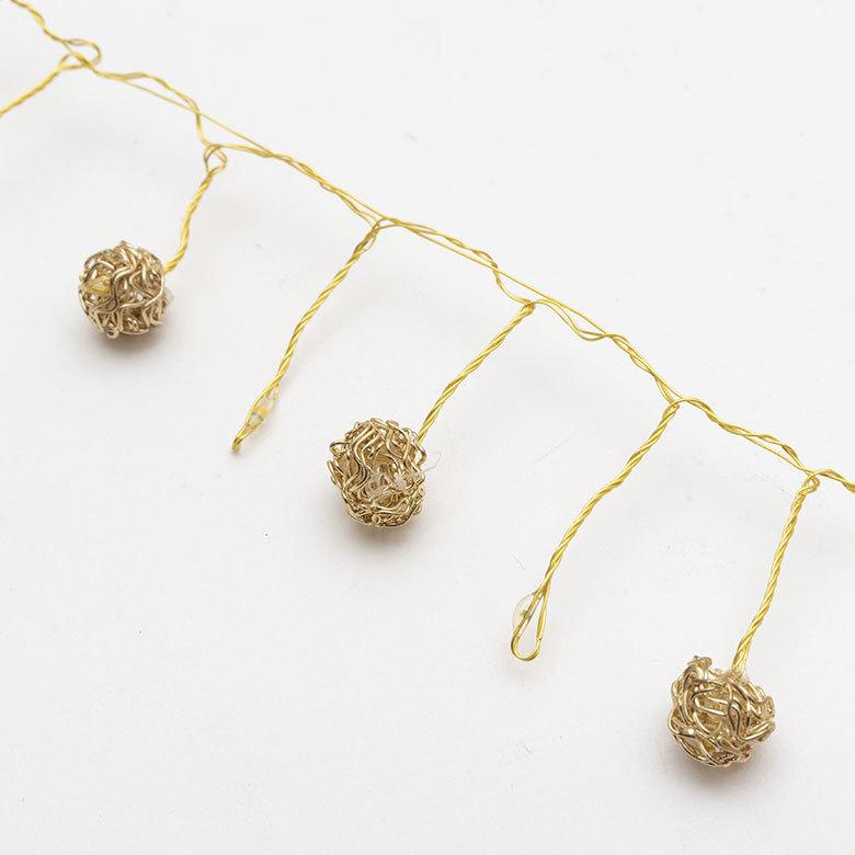 LED ストリングライト クリスマス 電飾 150cm ゴールド シルバー インテリア 北欧 雑貨 照明 90345 | ブランド登録なし | 13