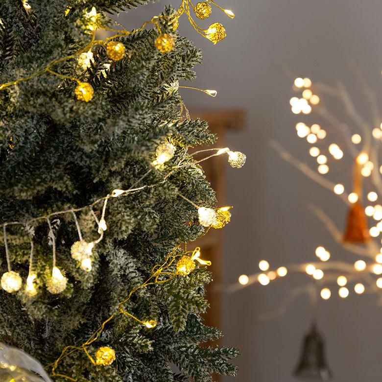 LED ストリングライト クリスマス 電飾 150cm ゴールド シルバー インテリア 北欧 雑貨 照明 90345 | ブランド登録なし | 04