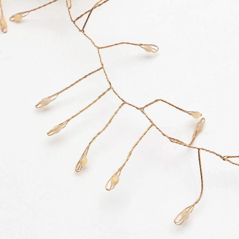 LED ストリングライト クリスマス 電飾 150cm コッパー シルバー インテリア 北欧 雑貨 照明 90346 | ブランド登録なし | 14