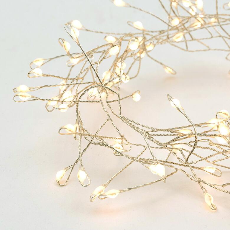 LED ストリングライト クリスマス 電飾 150cm コッパー シルバー インテリア 北欧 雑貨 照明 90346 | ブランド登録なし | 06