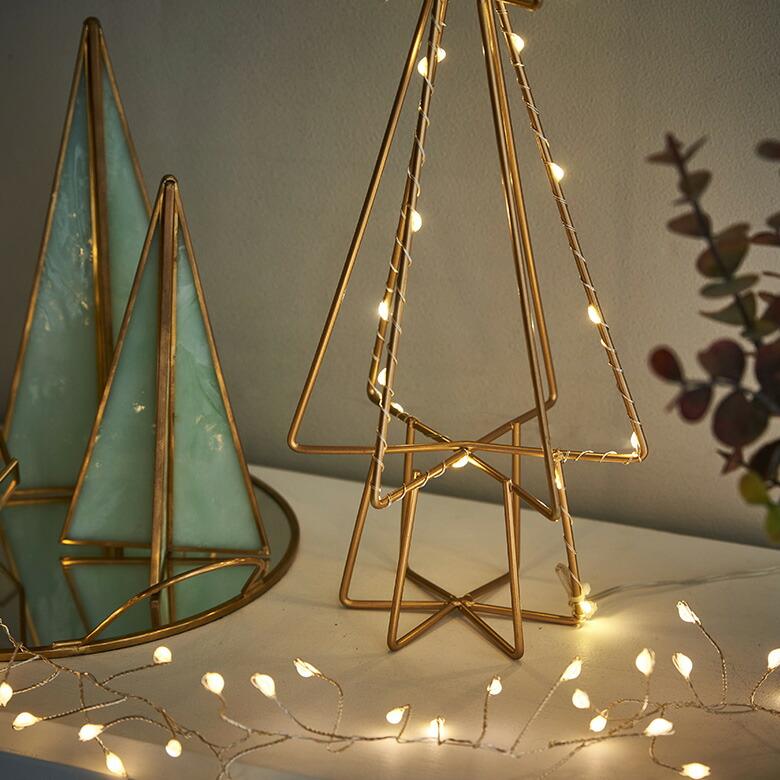 LED ストリングライト クリスマス 電飾 150cm コッパー シルバー インテリア 北欧 雑貨 照明 90346 | ブランド登録なし | 11