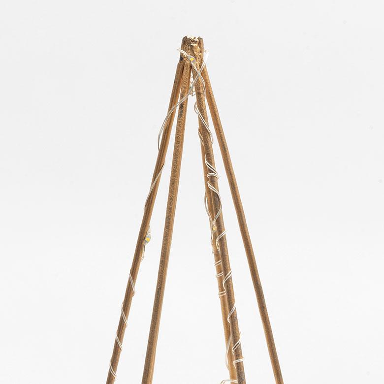 クリスマスツリー ワイヤーアート ツリー形 LED ゴールド 高さ44cm クリスマス 置物 電飾 オブジェ 北欧 雑貨 90350 | ブランド登録なし | 13