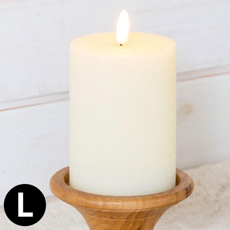 キャンドル型LEDライト ロウ デコレーション クリスマス 置物 電飾 卓上 蝋 ろう オブジェ オフホワイト おしゃれ かわいい イルミネーション インテリア 90351 | 