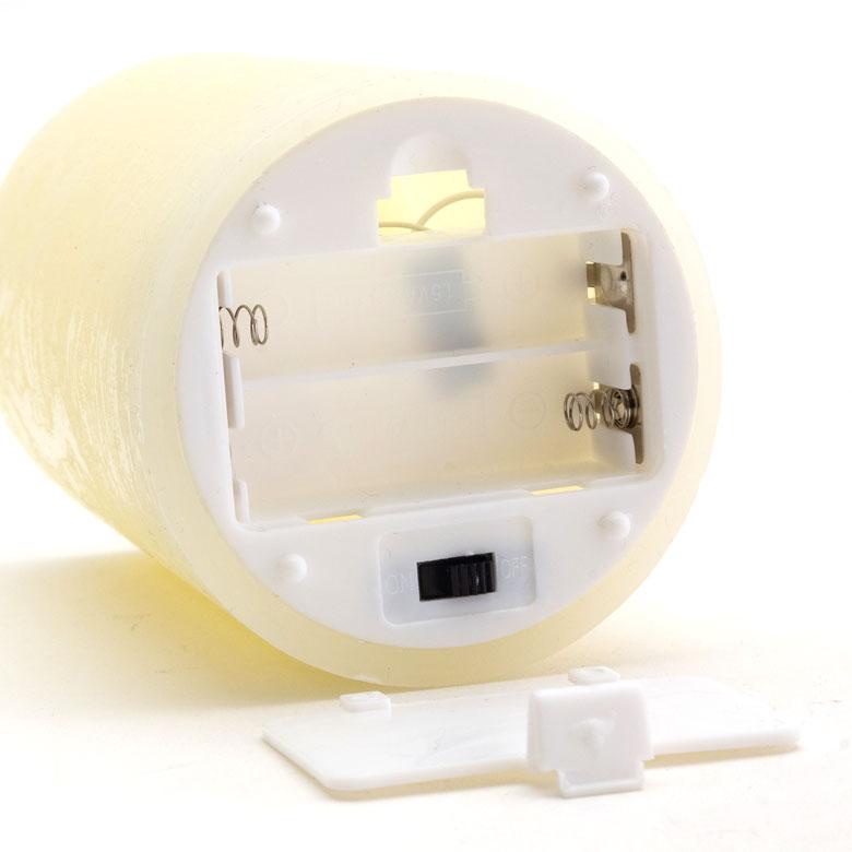 キャンドル型LEDライト ロウ デコレーション クリスマス 置物 電飾 卓上 蝋 ろう オブジェ オフホワイト おしゃれ かわいい イルミネーション インテリア 90351 |  | 06