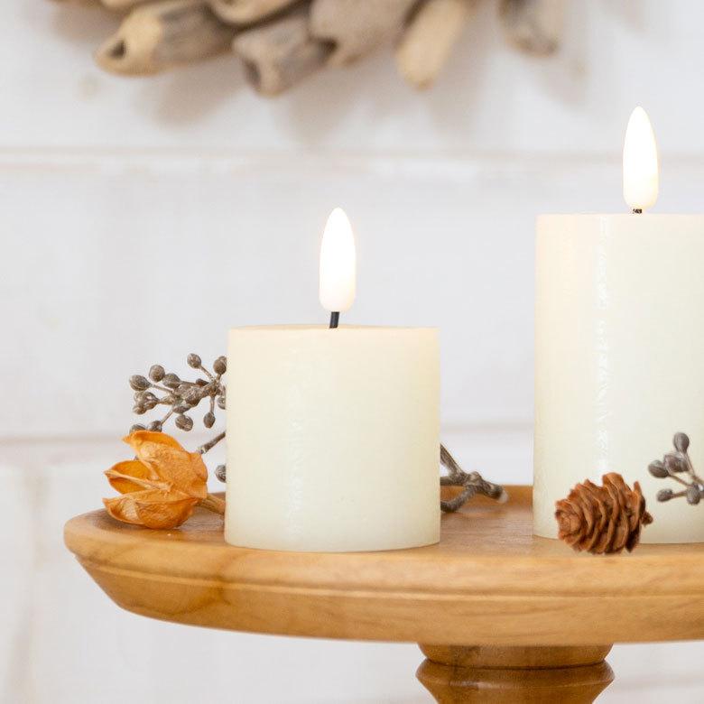 LEDライト キャンドル型 Sサイズ 2個セット インテリア イルミネーション クリスマス 電飾 オブジェ 卓上 北欧 雑貨 90353 | ブランド登録なし | 01