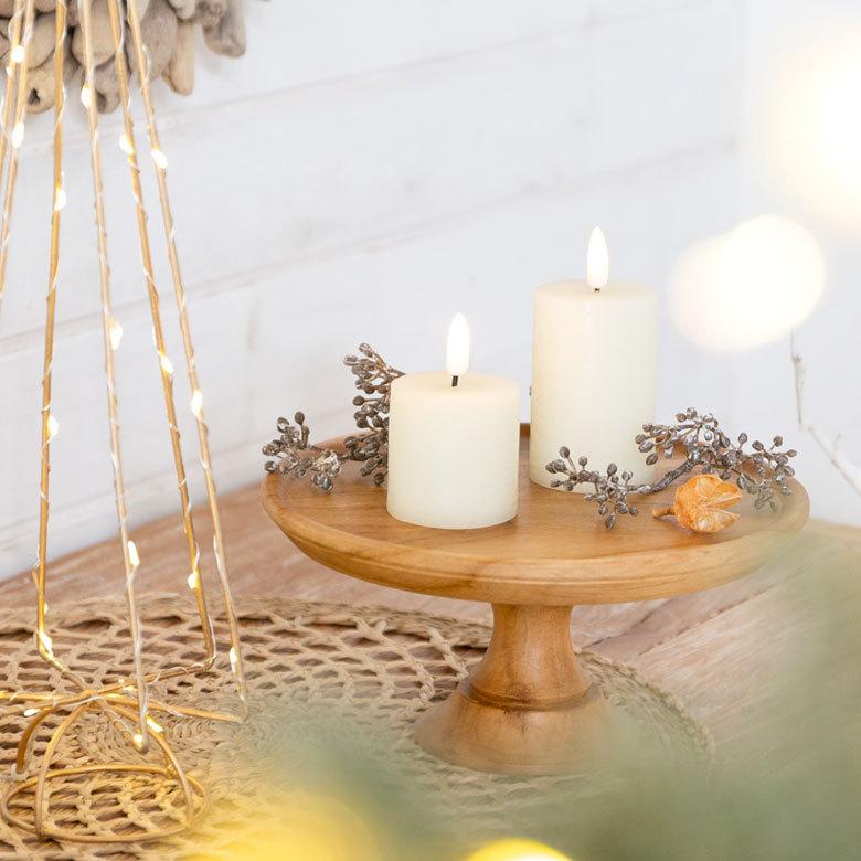 LEDライト キャンドル型 Sサイズ 2個セット インテリア イルミネーション クリスマス 電飾 オブジェ 卓上 北欧 雑貨 90353 | ブランド登録なし | 02