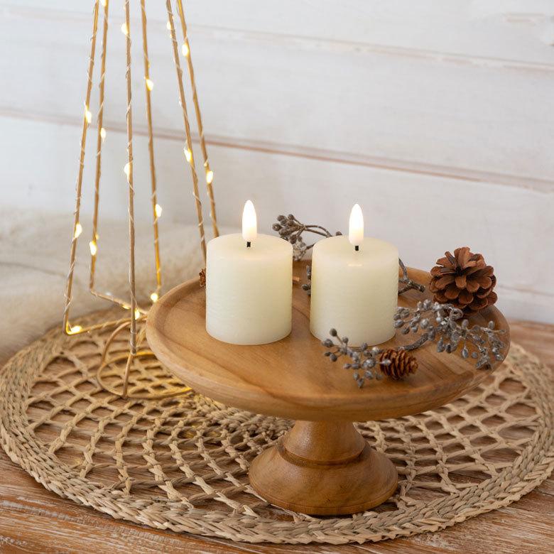 LEDライト キャンドル型 Sサイズ 2個セット インテリア イルミネーション クリスマス 電飾 オブジェ 卓上 北欧 雑貨 90353 | ブランド登録なし | 03