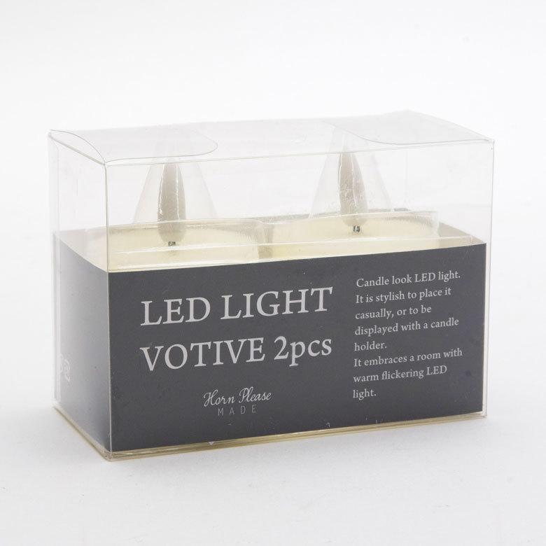 LEDライト キャンドル型 Sサイズ 2個セット インテリア イルミネーション クリスマス 電飾 オブジェ 卓上 北欧 雑貨 90353 | ブランド登録なし | 07