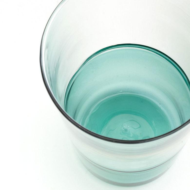 グラス タンブラー ガラス 500ml ツートーン コップ ガラスコップ 耐熱