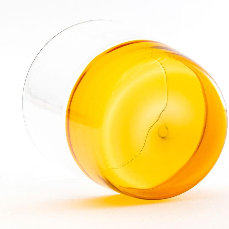 グラス コップ ガラス 300ml ツートーン コップ ガラスコップ 耐熱ガラス 色ガラス アンバー 琥珀色 ブルーグリーン バイカラー 軽い 90355 | ブランド登録なし | 08