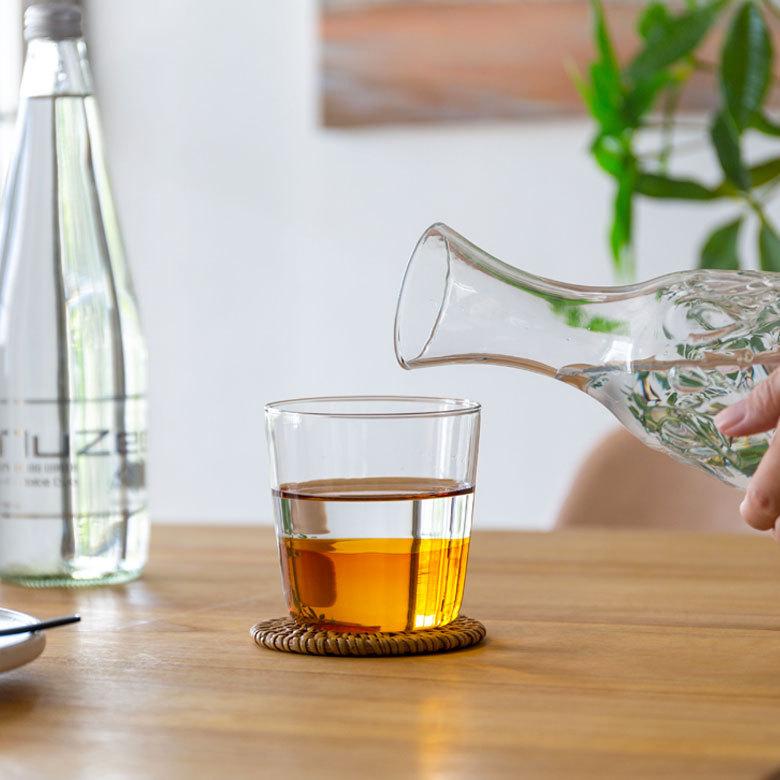 グラス コップ ガラス 300ml ツートーン ガラスコップ 耐熱