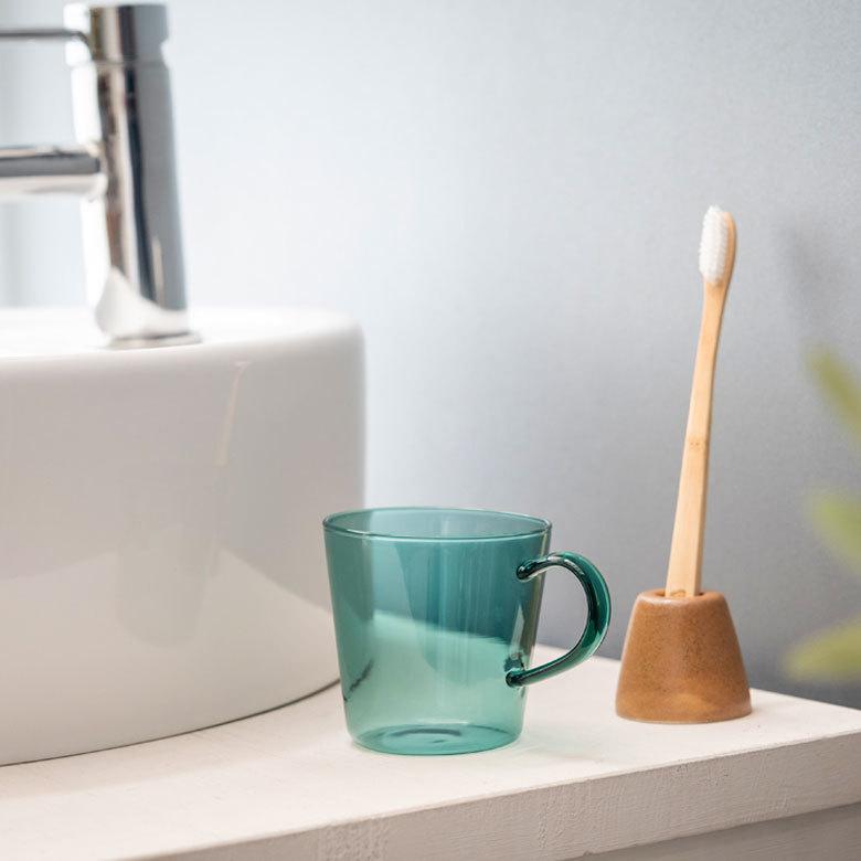 タオルマグカップ マグカップ マグ ガラス 200ml ガラスカップ 耐熱ガラス 色