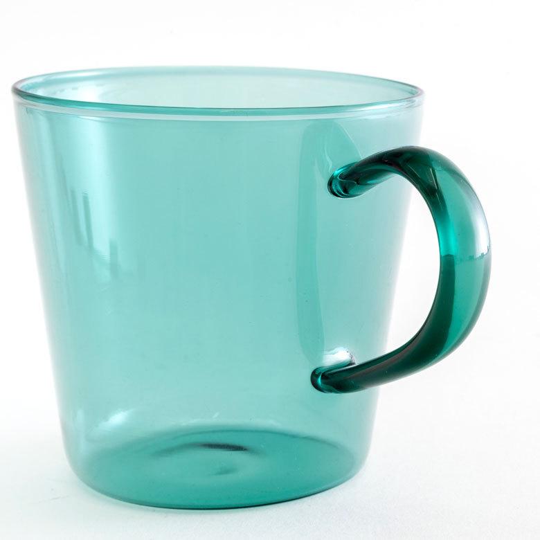 マグカップ マグ ガラス 200ml ガラスカップ 耐熱ガラス 色