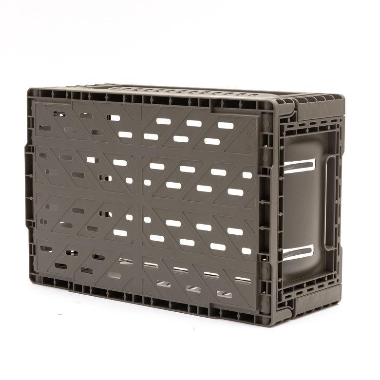 コンテナ ボックス 折り畳み 5L カゴ スタッキング フォールディング アウトドア タグクリップ おしゃれ 黒 アイボリー カーキ コンパクト 収納 小物入れ 90367 | ブランド登録なし | 07