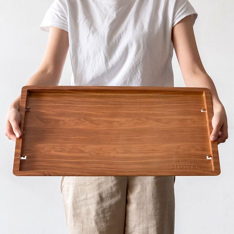 テーブルトップ コンテナ専用 フタ カバー 約 W 52 × D 33.5 ウッド コンテナ用フタ アウトドアテーブル トレイ 袋掛け付き おしゃれ ナチュラル 木目 90372 | ブランド登録なし | 08