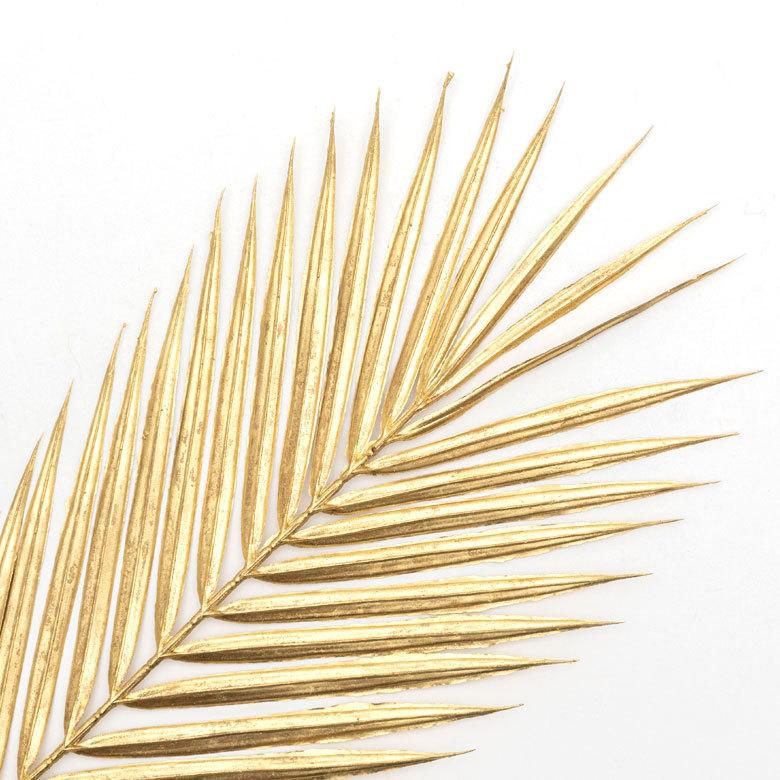 パームリーフ フェイクグリーン ゴールド シルバー 52cm 2本セット 観葉植物 インテリア おしゃれ 90373 | ブランド登録なし | 06