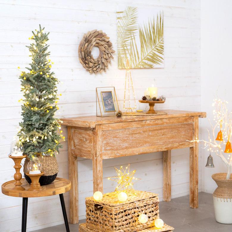 ツリー クリスマスツリー ポット付き 観葉植物 造花 インテリア