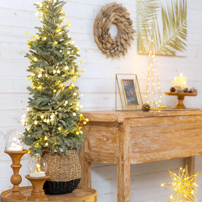 ツリー クリスマスツリー ポット付き 観葉植物 造花 インテリア