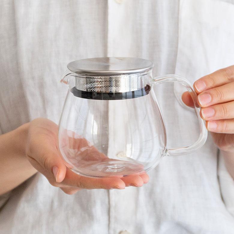 ティーポット 460ml 耐熱ガラス ガラス茶器 ガラスポット 電子レンジ可 食洗機可 茶こし付き 紅茶ポット キッチン用品 90384 | ブランド登録なし | 01