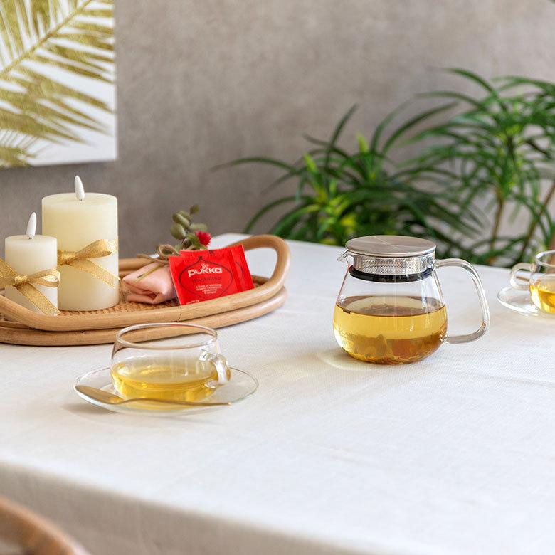 ティーポット 460ml 耐熱ガラス ガラス茶器 ガラスポット 電子レンジ可 食洗機可 茶こし付き 紅茶ポット キッチン用品 90384 | ブランド登録なし | 17