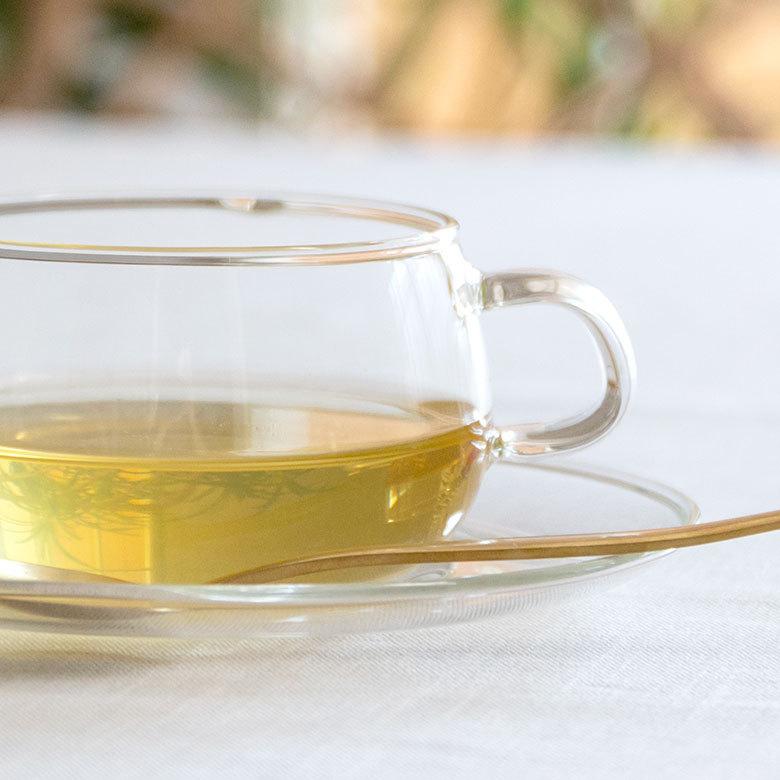 ティーカップ＆ソーサー 230ml 耐熱ガラス クリア 電子レンジ可 食洗機可 シンプル カフェ かわいい キッチン用品 90385 | ブランド登録なし | 14