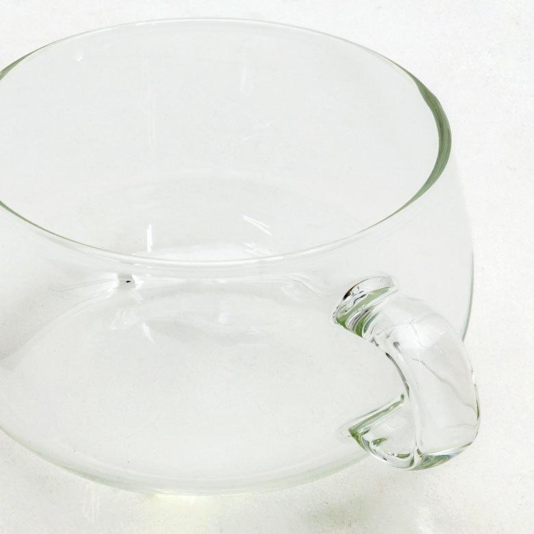 ティーカップ＆ソーサー 230ml 耐熱ガラス クリア 電子レンジ可 食洗機可 シンプル カフェ かわいい キッチン用品 90385 | ブランド登録なし | 06