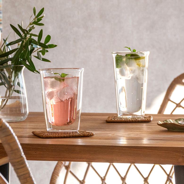 グラス カクテルグラス ダブルウォール 耐熱ガラス 290ml 2層構造 クリア電子レンジ可 食洗機可 タンブラー おしゃれ シンプル 90387 | ブランド登録なし | 14