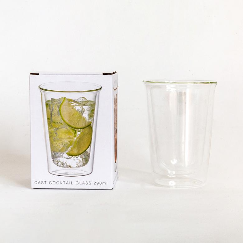 グラス カクテルグラス ダブルウォール 耐熱ガラス 290ml 2層構造 クリア電子レンジ可 食洗機可 タンブラー おしゃれ シンプル 90387 | ブランド登録なし | 16