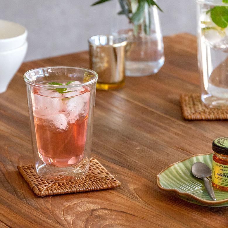 グラス カクテルグラス ダブルウォール 耐熱ガラス 290ml 2層構造 クリア電子レンジ可 食洗機可 タンブラー おしゃれ シンプル 90387 | ブランド登録なし | 07