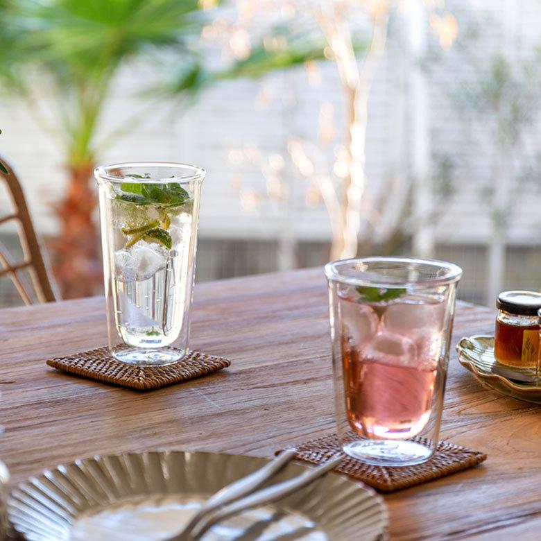 グラス ビアグラス ダブルウォール 耐熱ガラス 340ml 2層構造 クリア電子レンジ可 食洗機可 タンブラー おしゃれ シンプル 90388 | ブランド登録なし | 11