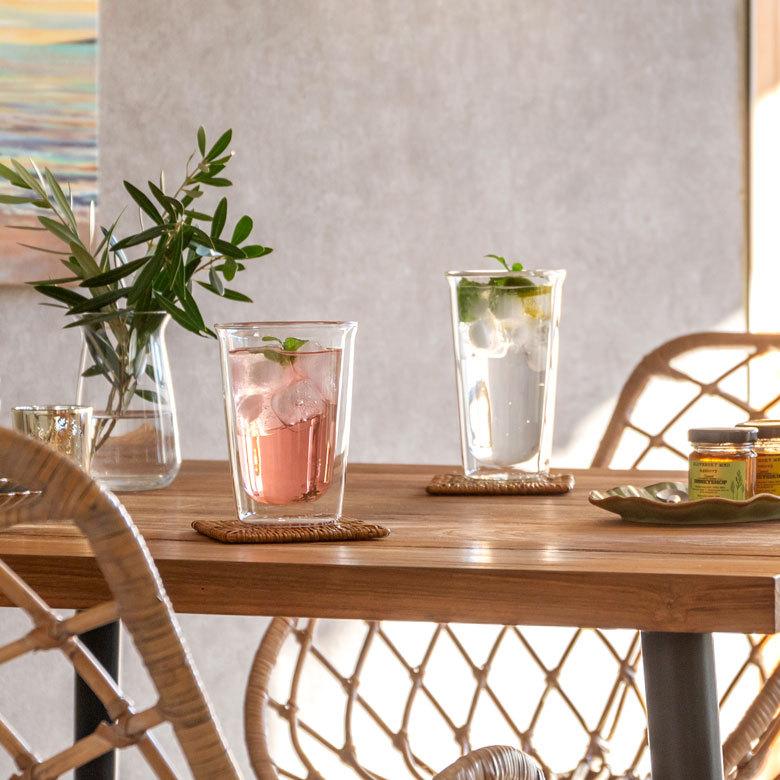 グラス ビアグラス ダブルウォール 耐熱ガラス 340ml 2層構造 クリア電子レンジ可 食洗機可 タンブラー おしゃれ シンプル 90388 | ブランド登録なし | 13