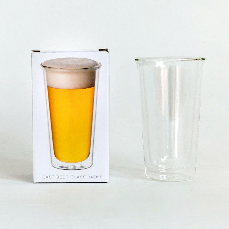 グラス ビアグラス ダブルウォール 耐熱ガラス 340ml 2層構造 クリア電子レンジ可 食洗機可 タンブラー おしゃれ シンプル 90388 | ブランド登録なし | 15