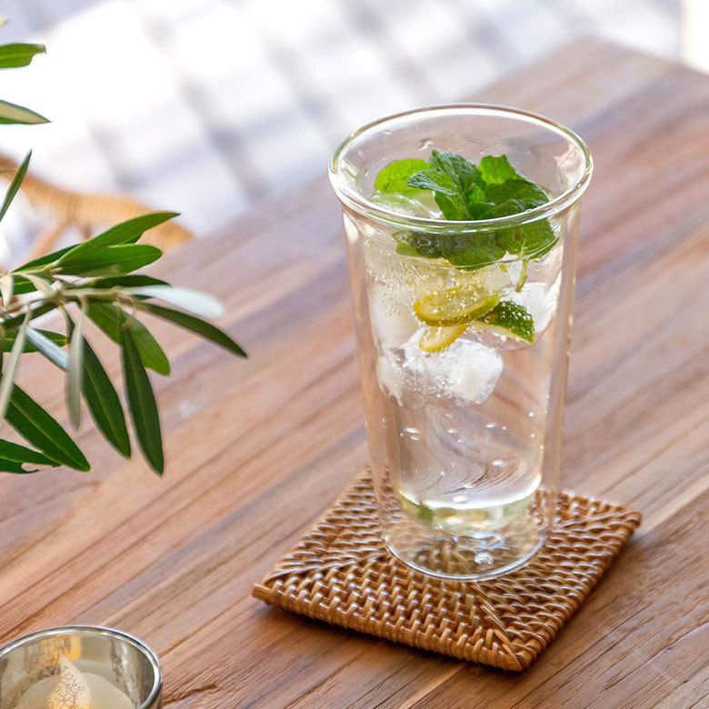 グラス ビアグラス ダブルウォール 耐熱ガラス 340ml 2層構造 クリア電子レンジ可 食洗機可 タンブラー おしゃれ シンプル 90388 | ブランド登録なし | 16