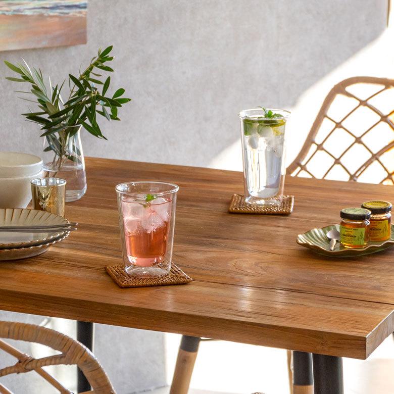 グラス ビアグラス ダブルウォール 耐熱ガラス 340ml 2層構造 クリア電子レンジ可 食洗機可 タンブラー おしゃれ シンプル 90388 | ブランド登録なし | 07