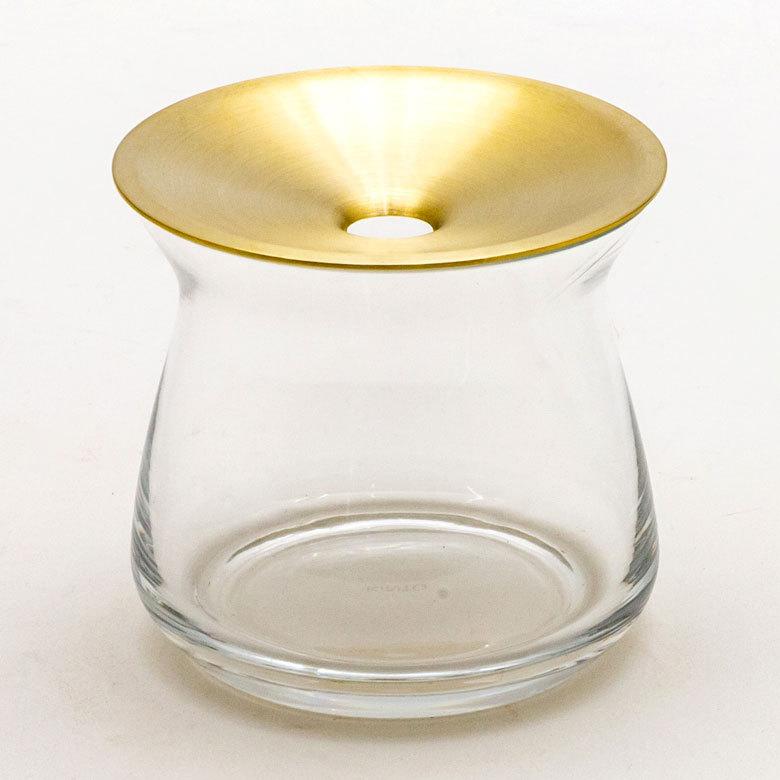 フラワーベース 一輪挿し ガラス 真鍮 クリア ブラウン 花瓶 170ml 水耕栽培 インテリア ブラウン おしゃれ 90389 | ブランド登録なし | 16