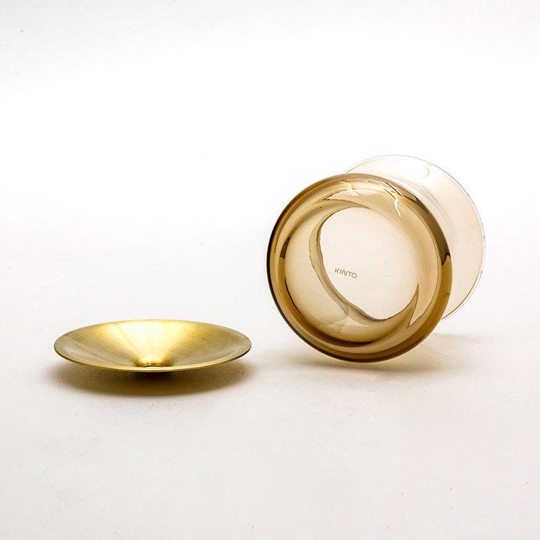 フラワーベース 一輪挿し ガラス 真鍮 クリア ブラウン 花瓶 170ml 水耕栽培 インテリア ブラウン おしゃれ 90389 | ブランド登録なし | 17