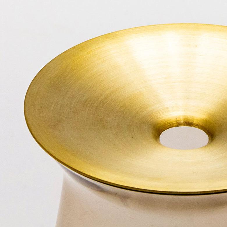 フラワーベース 一輪挿し ガラス 真鍮 クリア ブラウン 花瓶 360ml 水耕栽培 インテリア ブラウン おしゃれ 90390 | ブランド登録なし | 04