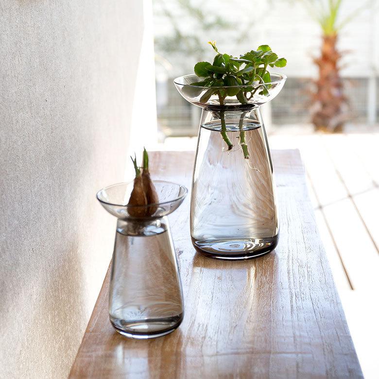 フラワーベース 一輪挿し ガラス 真鍮 クリア グレー 花瓶 830ml 水耕栽培 インテリア お手入れ簡単 おしゃれ 90392 | ブランド登録なし | 13
