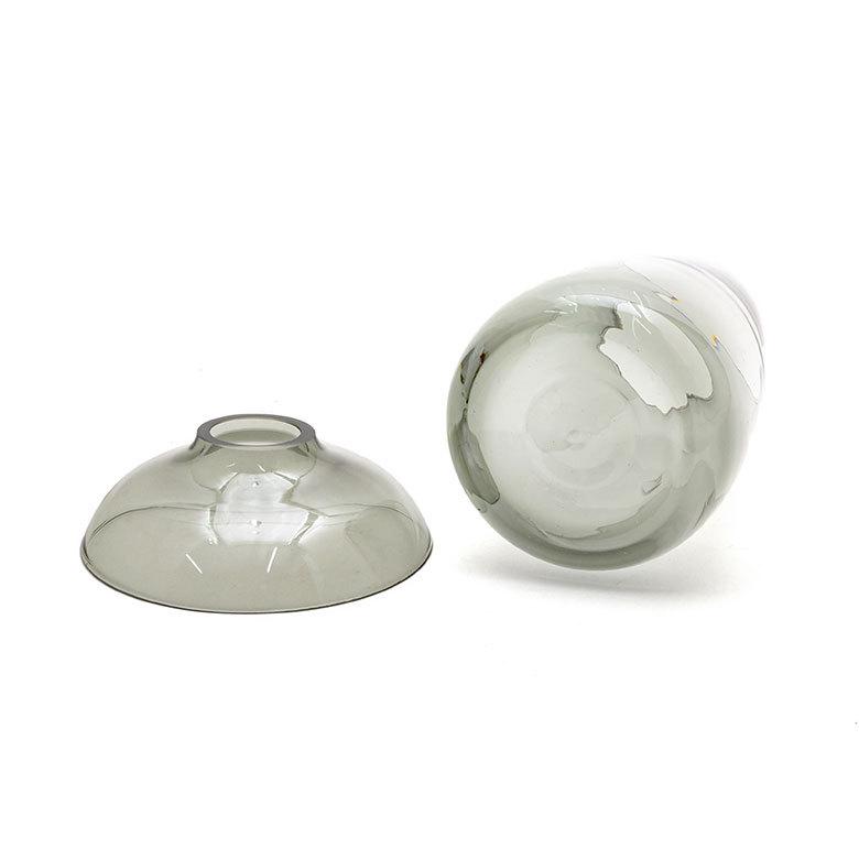 フラワーベース 一輪挿し ガラス 真鍮 クリア グレー 花瓶 830ml 水耕栽培 インテリア お手入れ簡単 おしゃれ 90392 | ブランド登録なし | 17