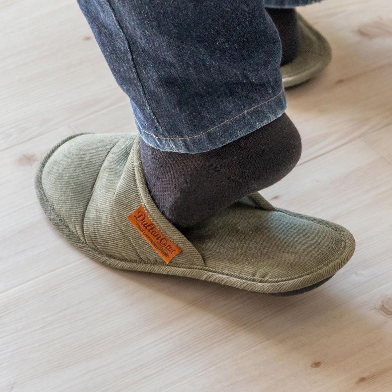スリッパ 室内 履き 袋付き ルームシューズ  携帯 スリッパ  メンズ 無地 コーデュロイ シンプル おしゃれ 収納 来客用 旅行 トイレ ダルトン DULTON 90397 | ブランド登録なし | 12