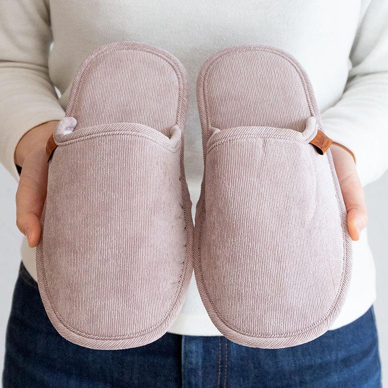 スリッパ 室内 履き 袋付き ルームシューズ  携帯 スリッパ  メンズ 無地 コーデュロイ シンプル おしゃれ 収納 来客用 旅行 トイレ ダルトン DULTON 90397 | ブランド登録なし | 07