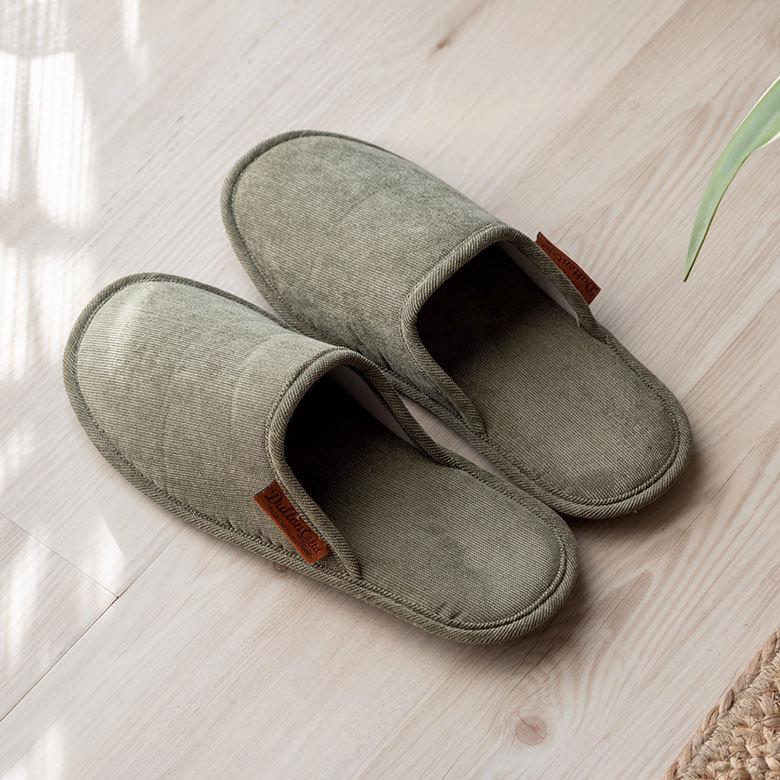 スリッパ 室内 履き 袋付き ルームシューズ  携帯 スリッパ  メンズ 無地 コーデュロイ シンプル おしゃれ 収納 来客用 旅行 トイレ ダルトン DULTON 90397 | ブランド登録なし | 10