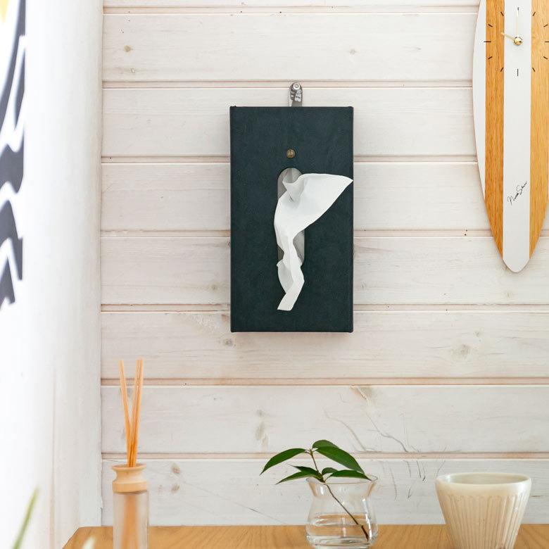 メール便対応 ティッシュケース ティッシュ ボックス 折り畳み カバー ケース コンパクト 壁掛け 吊り下げ 収納 おしゃれ インテリア ダルトン DULTON 90398 | ブランド登録なし | 19