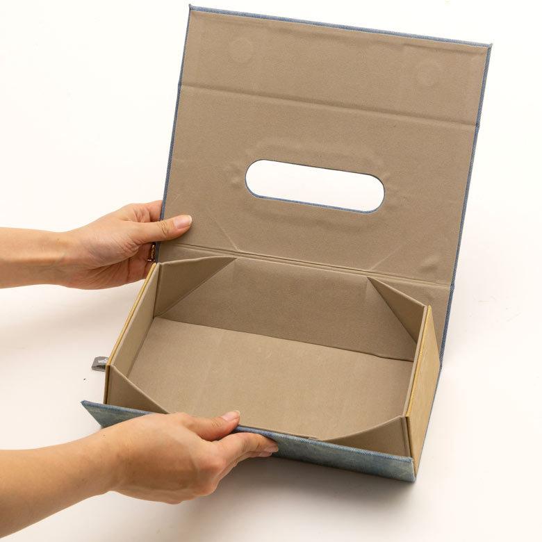 メール便対応 ティッシュケース ティッシュ ボックス 折り畳み カバー ケース コンパクト 壁掛け 吊り下げ 収納 おしゃれ インテリア ダルトン DULTON 90398 | ブランド登録なし | 05