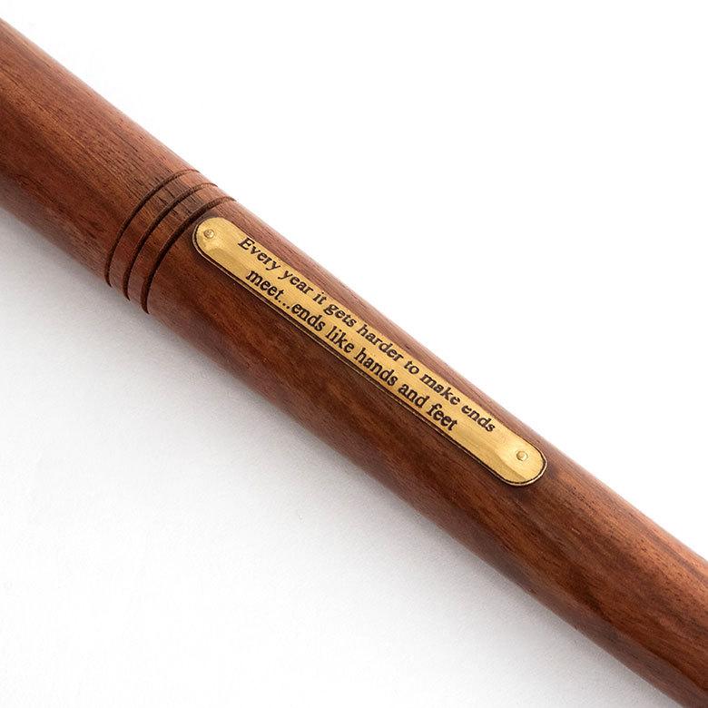 シューホーン 靴べら 真鍮 木 長さ 46cm ロング 靴ベラ おしゃれ 高級