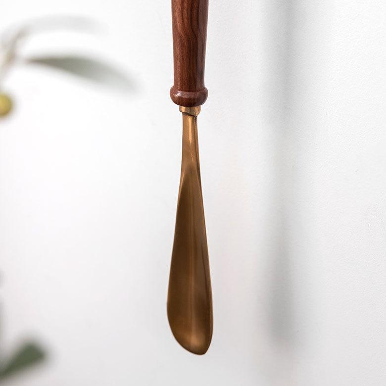 シューホーン 靴べら 真鍮 木 長さ 46cm ロング 靴ベラ おしゃれ 高級 ギフト プレゼント 父の日 敬老の日 男性 雑貨 インテリア 玄関 ダルトン DULTON 90399 | ブランド登録なし | 14