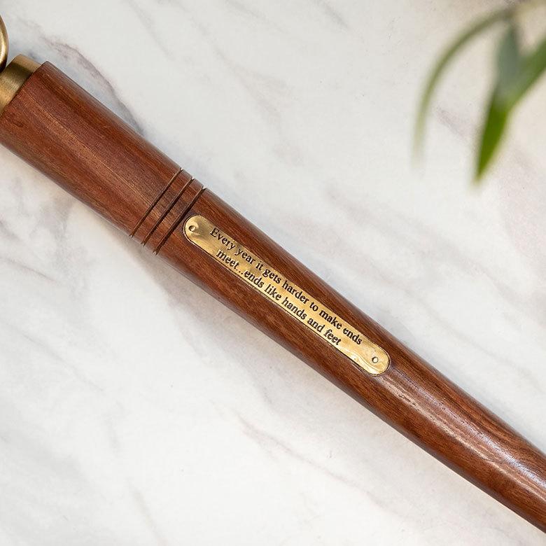 シューホーン 靴べら 真鍮 木 長さ 46cm ロング 靴ベラ おしゃれ 高級 ギフト プレゼント 父の日 敬老の日 男性 雑貨 インテリア 玄関 ダルトン DULTON 90399 | ブランド登録なし | 15